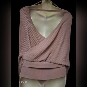 Love Tree Women's V-Neck Ribbed Sweater